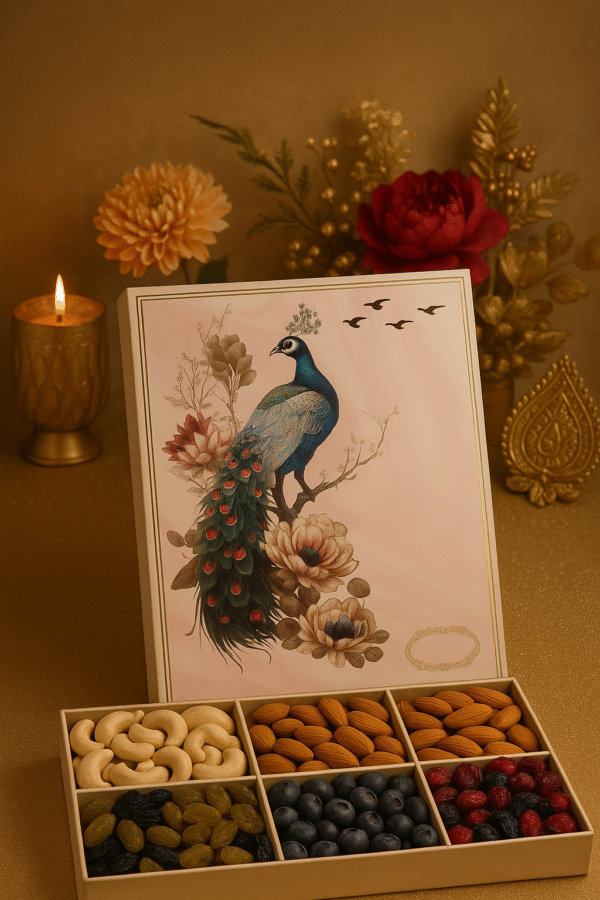 Tanishi Premium Trio Gift Hamper – 3×150g (Cashews + Almonds + Raisins)