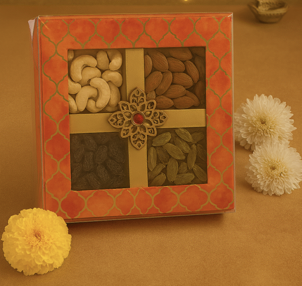 Tanishi Classic Premium Dry Fruit Quartet Gift Hamper – 4×100g