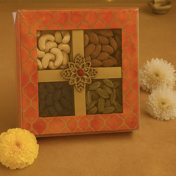 Tanishi Classic Premium Dry Fruit Quartet Gift Hamper – 4×100g