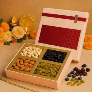 Tanishi Classic Dry Fruit Quartet Gift Hamper– 4×50–70g