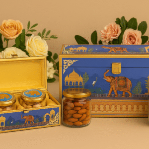 Tanishi Premium Duo Gift Hamper – 2×150g (Cashews + Almonds)