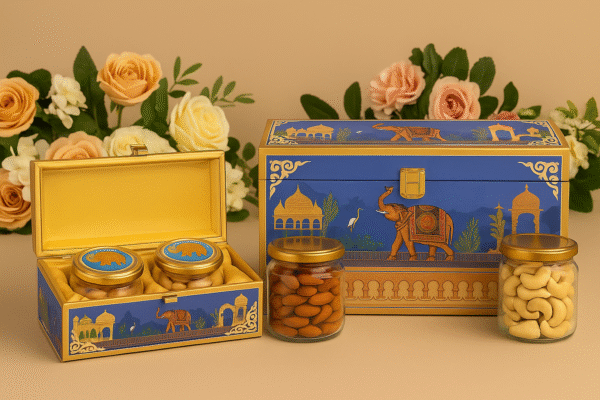 Tanishi Premium Duo Gift Hamper – 2×150g (Cashews + Almonds)