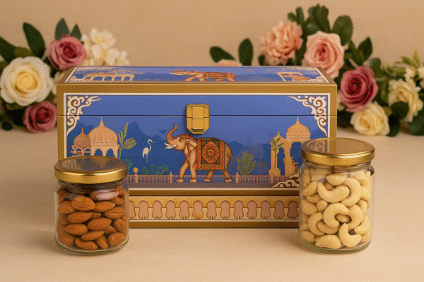 Tanishi Premium Duo Gift Hamper – 2×150g (Cashews + Almonds)